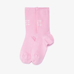NWT Liberal Youth Ministry Dream Baby Dream Unisex Pink Socks Sz L